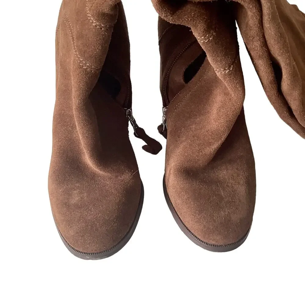 Steve Madden ~ Novela High Boots Brown ~ Suede